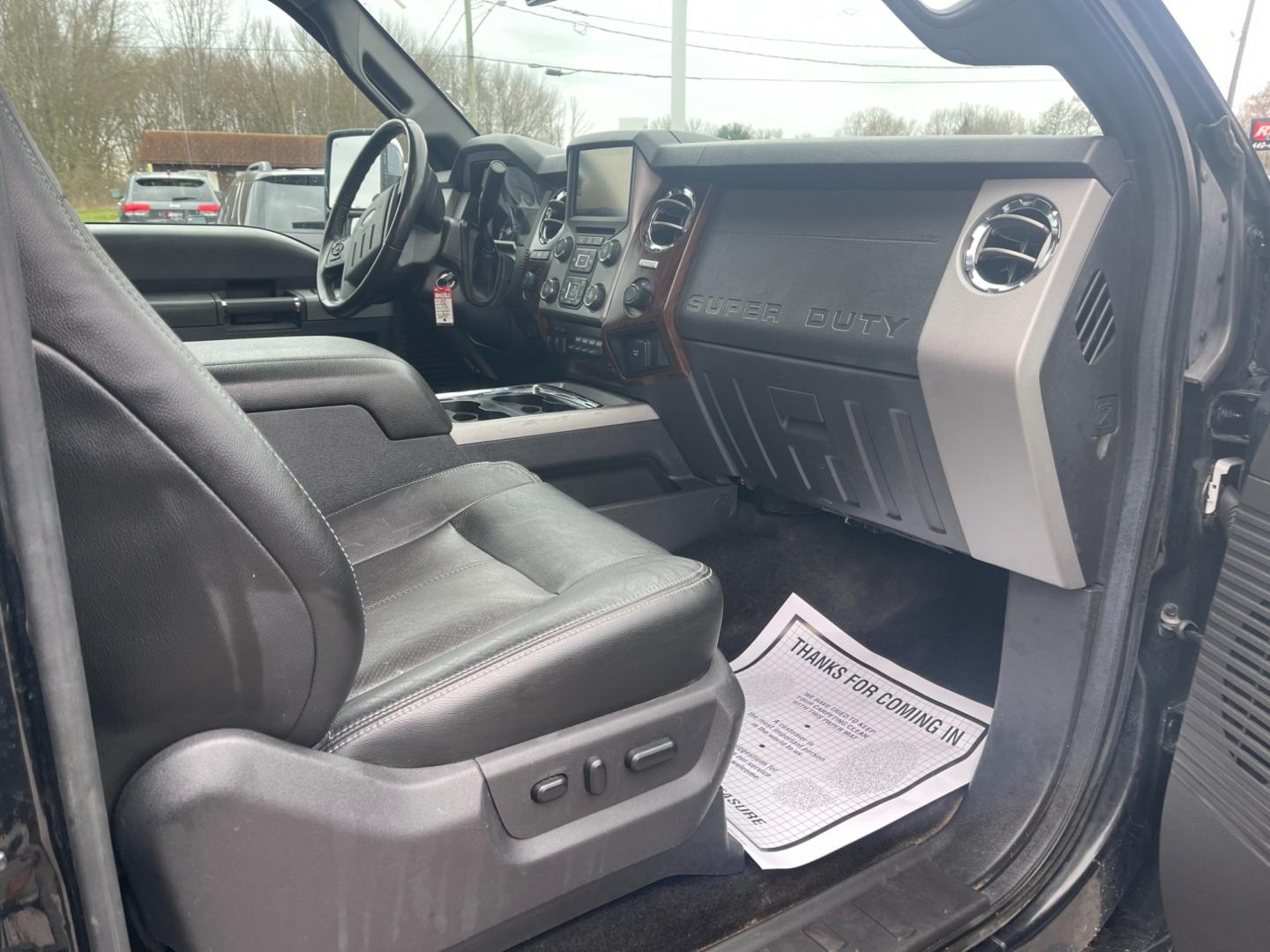 2015 Black /Black Ford F-250 SD Lariat SuperCab Long Bed 4WD (1FT7X2B63FE) with an 6.2L V8 OHV 16V FFV engine, 6-Speed Automatic transmission, located at 547 E. Main St., Orwell, OH, 44076, (440) 437-5893, 41.535435, -80.847855 - Photo#40